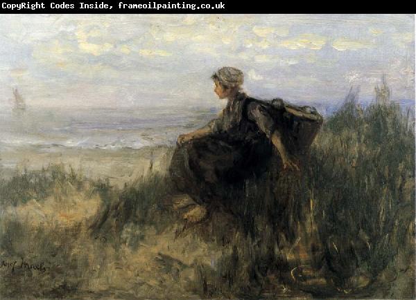 Jozef  Israels On the Dunes